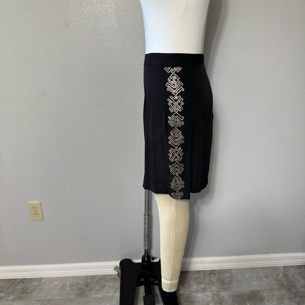 Yoana Baraschi Skirt Size M Black Sequin Lightweight Women's Party